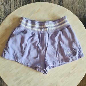 Nike Women’s Lavender Athletic Shorts with Striped Waistband